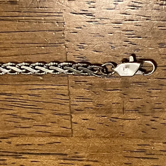 9 in. Elegant Stainless Steel Women's Anklet - Picture 6 of 6